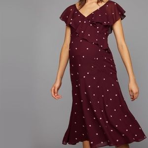 A Pea In The Pod - Embroidered Maternity Dress